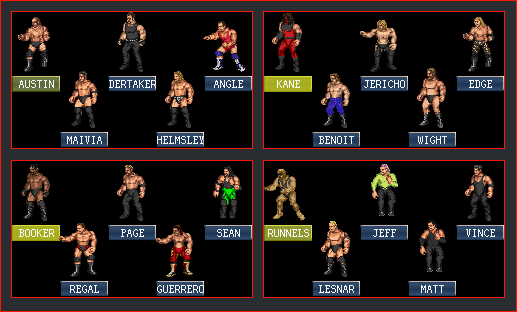 fire pro wrestling world roster